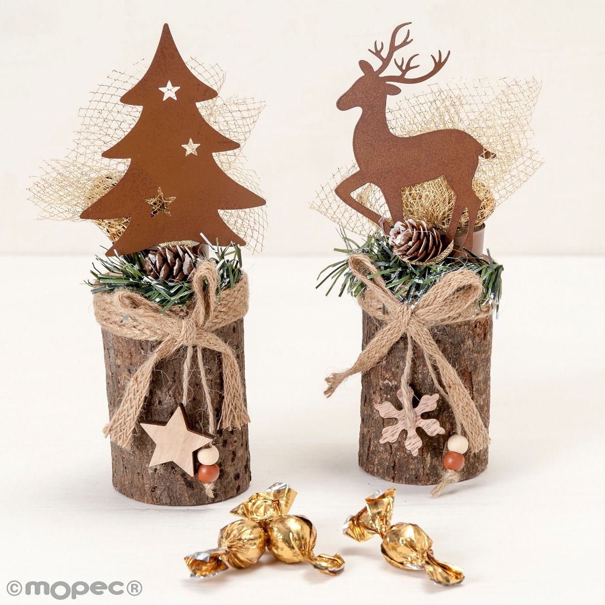 Tronc D Arbre Et De Cerf Avec Bougie De The Et 3crokis 22cm Mopec Tronc D Arbre Et De Cerf Avec Bougie De The Et 3crokis 22cm Mopec