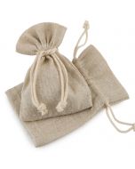 Bolsa algodón beige 10,5x14,5cm., min.12