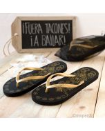 Sandalo infradito nero con sacchetto taglia M (24,5cm)