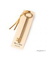 Decorated marking pen golden key and bookmark