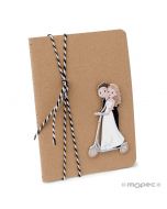 Cahier Pop&Fun trottinette avec ruban 10x14cm.