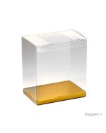 Box transparent + base 11.5x8x13cm