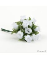 Ramito rosas blancas precio x pomo de 12, min.12