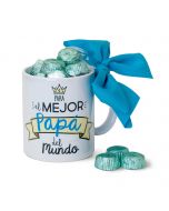 Ceramic mug for the best Dad in gift box + 6 chocolates
