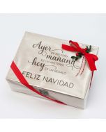 Gift pack wooden box Ayer, Mañana..  customizable