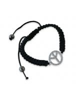 Pulsera  símbolo paz regulable, min.4  PROMOCIÓN