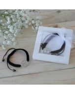 Pulsera símbolo paz en caja adornada PROMOCIÓN
