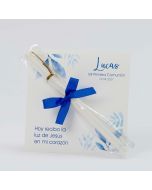 Marker pen and personalized Communion blue card  min.16
