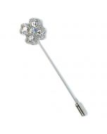 Metal pin rivetted flower