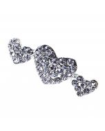 Broche strass 3 corazones, min.12