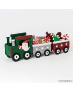 Felt train Santa Claus with wagons 27cm