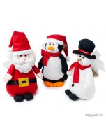 Poupée Noël 30cm avec 5 crokichoc