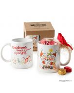 Tazza in ceramica Pit&Pita scatola regalo e 6 cioccolatini