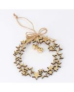 Golden crown 12cm. stars and jingle bell