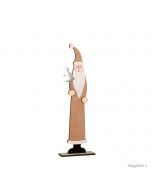 Papá Noel decorativo de madera pequeño (25cm.)