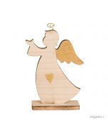 Wooden angel shape 17cm