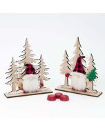 Forest figure 18cm. and checkered gnome 3 torinos asst.2