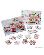 Puzzle Pit&Pita Christmas 15pezzi + cartolina 14x10,5cm