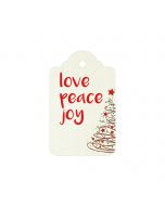 Gift card LOVE colors 4x6cm (price x21pc.)