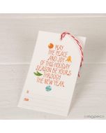 Bigliettino regalo con laccio THE PEACE 6x10cm (inglese)