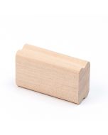 Rectangular pine wood block for stamps 5,5x2x3,2cm.