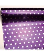 Gift paper dotty lilac-metal 70cmx25mts