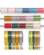 2-sided shiny satin ribbon various widths and colors 100mt