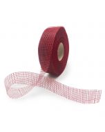 Plastic net ribbon 30mmx50m burgandy