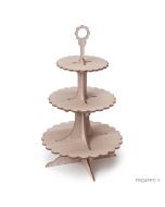 3 tier cupcake stand 43cm. height