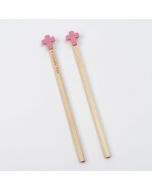 Exagonal wooden pencil Cross pink