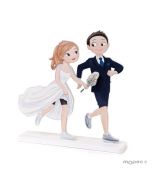 Running Pop&Fun wedding couple 15x17cm