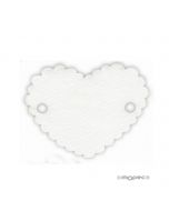 Carte coeur blanc 5x4cm (prixX30u)