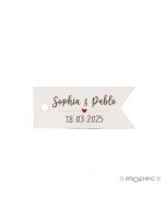 Banderole card with Heart 4x1.7cm. (pricex66u) min.66