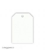 Rectangular white card with corners  2,7X4cm.(price x 50pcs)