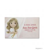 Estampa Comunión niña paloma, precio x 25uds., min.25