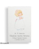 Image communion fille blonde, prix x 25pcs.