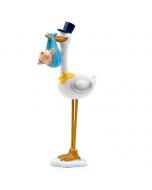 Figure pour gâteau Pit cigogne chapeau bleue 22cm