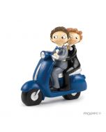 Figura pastel Boys Pop & Fun en moto 17cm