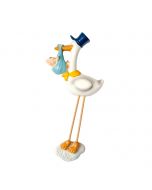 Pit on stork blue hat magnet+ring 12cm