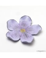 Plat moyen fleur lilas 17cm