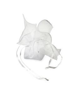 Pañuelo-bolsa cristal blanca 23x23cm., min.9