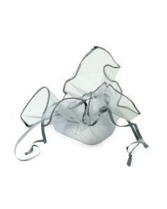 Pañuelo-bolsa cristal plata 23x23cm., min.24