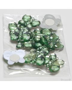 Green butterfly sticker
