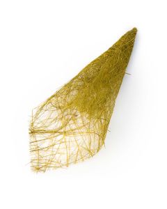 Olive green abaca cone with lurex