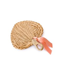 Paipay hoja de palma adornado salmón