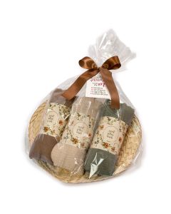 Pack regalo 3 pashminas y paipay tarjeta Mamá la Reina