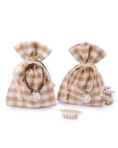 Bolsita 4 carmelos con medallita paloma surtido, min.2