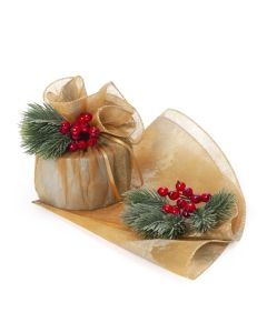 Foulard marmorizzato con bordo oro Ø48cm. Ocra