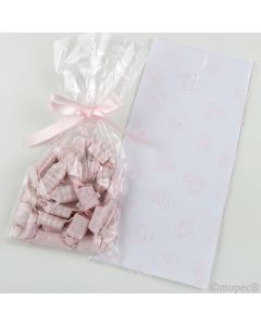 Bolsas osito blanco 12x25cm 100uds