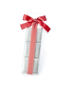 Case of 3 neapolitans with pink bow